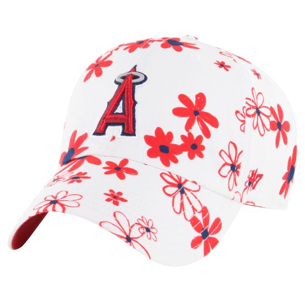 girls youth los angeles angels 47 white daisy delight clean up adjustable hat | MLB Jerseys & Hats Collection at Los Angeles Angels