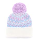 girls youth los angeles angels 47 white elsa cuffed knit hat with pom | MLB Jerseys & Hats Collection at Los Angeles Angels