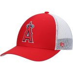 mens 47 redwhite los angeles angels primary logo trucker snapback hat | MLB Jerseys & Hats Collection at Los Angeles Angels