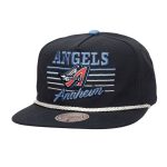 mens anaheim angels mitchell  ness navy cooperstown collection radiant lines deadstock snapback hat | MLB Jerseys & Hats Collection at Los Angeles Angels