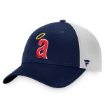 mens california angels fanatics navywhite cooperstown collection core trucker snapback hat | MLB Jerseys & Hats Collection at Los Angeles Angels