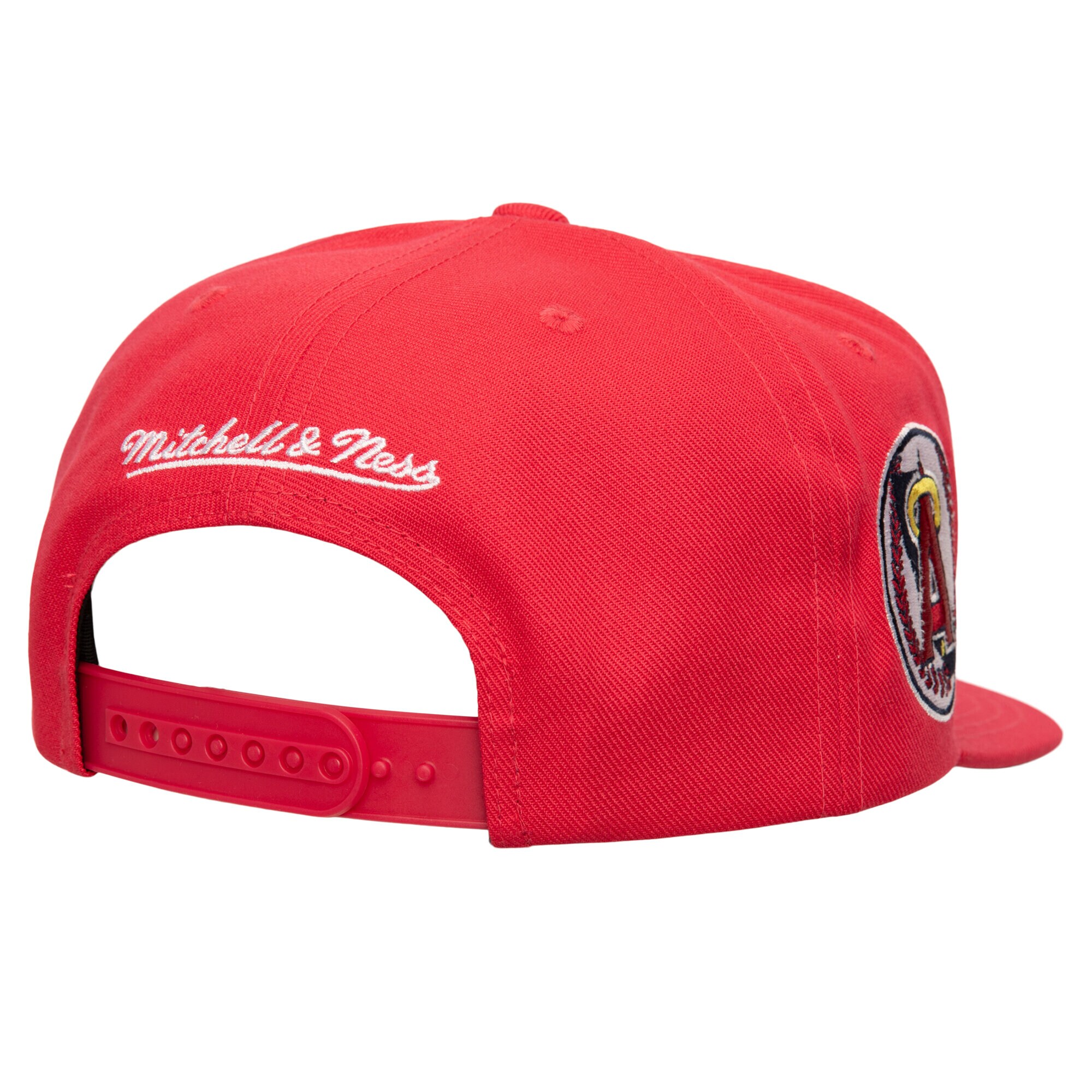 mens california angels mitchell  ness red double up snapback hat | MLB Jerseys & Hats Collection at Los Angeles Angels