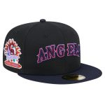 mens california angels new era black cooperstown collection retro spring training 59fifty fitted hat | MLB Jerseys & Hats Collection at Los Angeles Angels