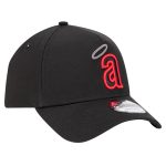mens california angels new era black tonal pop 9forty a-frame adjustable hat | MLB Jerseys & Hats Collection at Los Angeles Angels