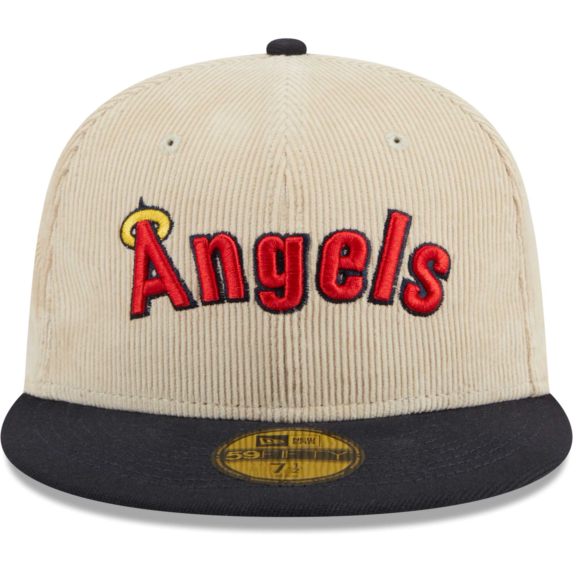 mens california angels new era white cooperstown collection corduroy classic 59fifty fitted hat | MLB Jerseys & Hats Collection at Los Angeles Angels