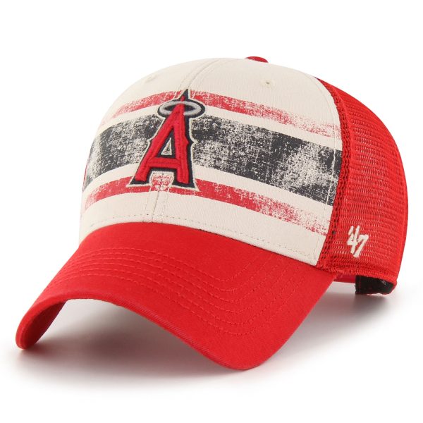 mens los angeles angels 47 creamred breakout mvp trucker adjustable hat | MLB Jerseys & Hats Collection at Los Angeles Angels