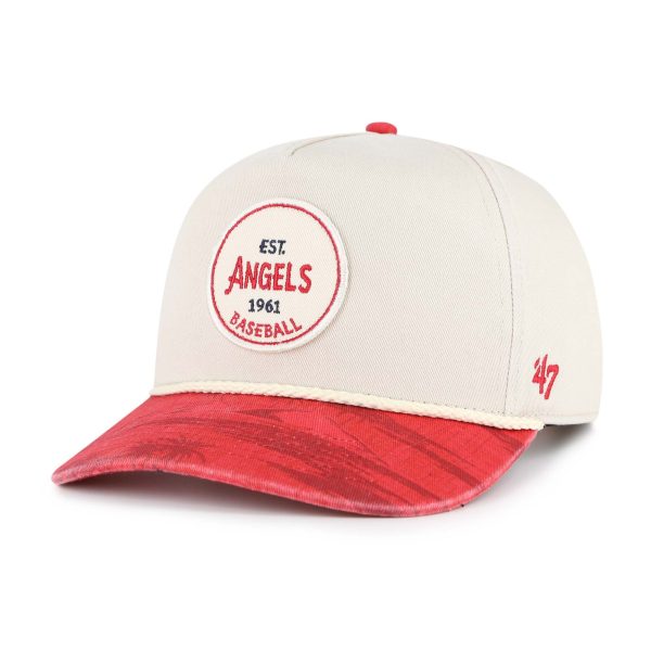 mens los angeles angels 47 creamred fiji rope hitch adjustable hat | MLB Jerseys & Hats Collection at Los Angeles Angels