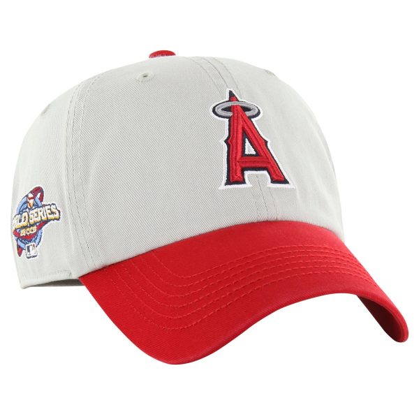 mens los angeles angels 47 grayred sure shot classic franchise fitted hat | MLB Jerseys & Hats Collection at Los Angeles Angels