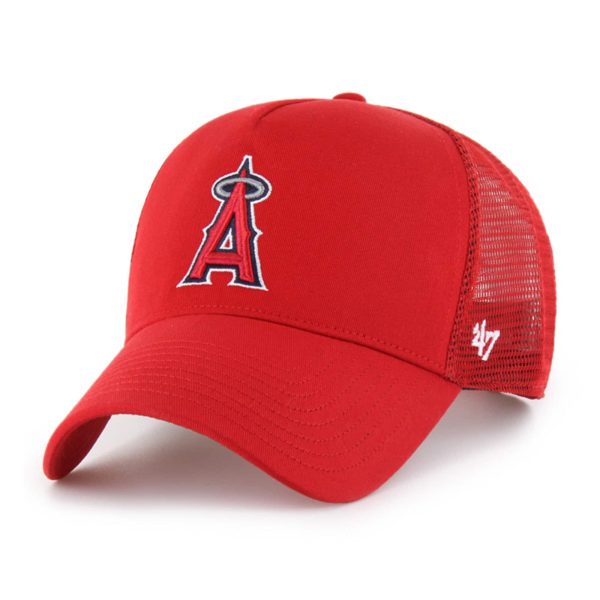 mens los angeles angels 47 red ballpark offside adjustable trucker hat | MLB Jerseys & Hats Collection at Los Angeles Angels
