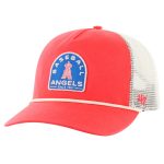mens los angeles angels 47 red cypress trucker hitch adjustable hat | MLB Jerseys & Hats Collection at Los Angeles Angels
