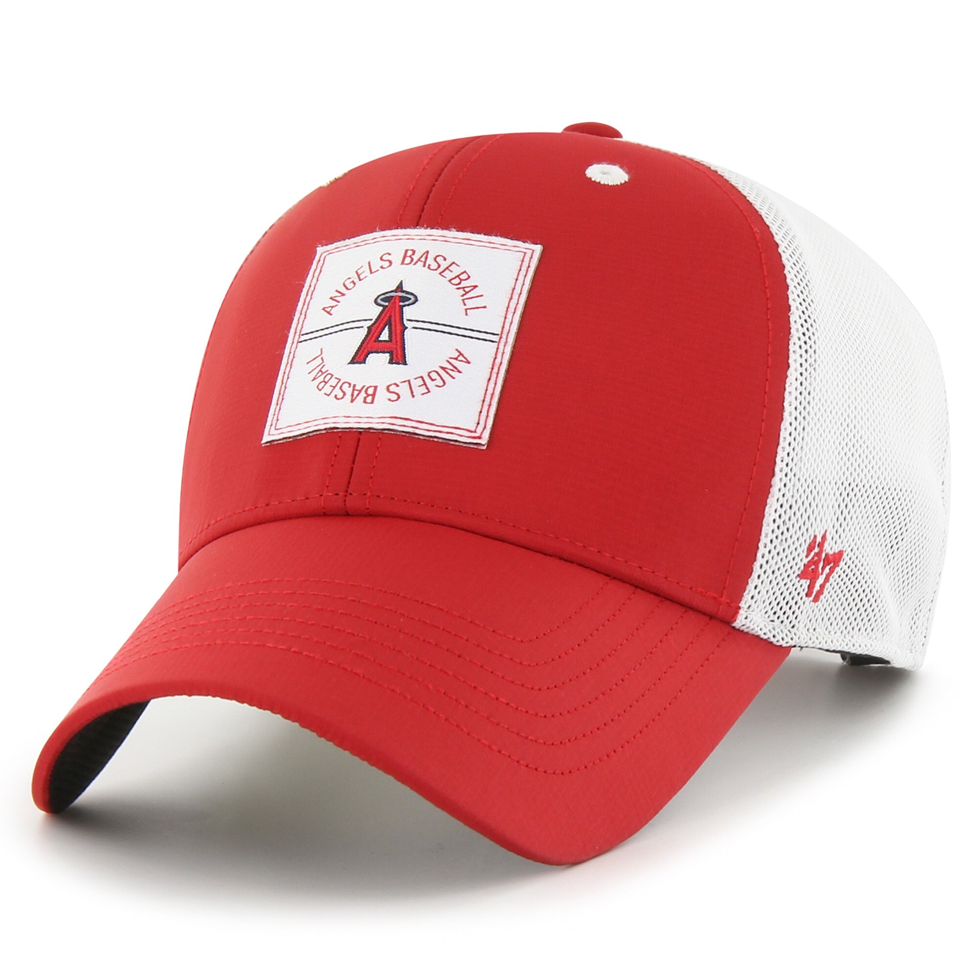 mens los angeles angels 47 red disburse mvp trucker adjustable hat | MLB Jerseys & Hats Collection at Los Angeles Angels