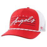 mens los angeles angels 47 red downburst trucker adjustable hat | MLB Jerseys & Hats Collection at Los Angeles Angels
