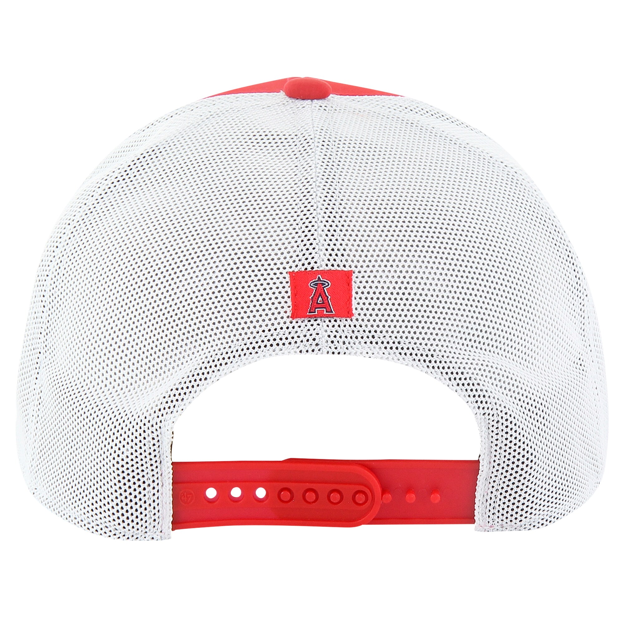 mens los angeles angels 47 red downburst trucker adjustable hat | MLB Jerseys & Hats Collection at Los Angeles Angels