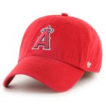 mens los angeles angels 47 red franchise logo fitted hat | MLB Jerseys & Hats Collection at Los Angeles Angels