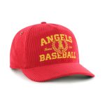 mens los angeles angels 47 red laurus corduroy hitch snapback hat | MLB Jerseys & Hats Collection at Los Angeles Angels