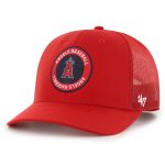 mens los angeles angels 47 red unveil trucker adjustable hat | MLB Jerseys & Hats Collection at Los Angeles Angels
