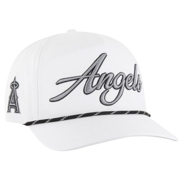 mens los angeles angels 47 white overhand speckle hitch rope adjustable hat | MLB Jerseys & Hats Collection at Los Angeles Angels