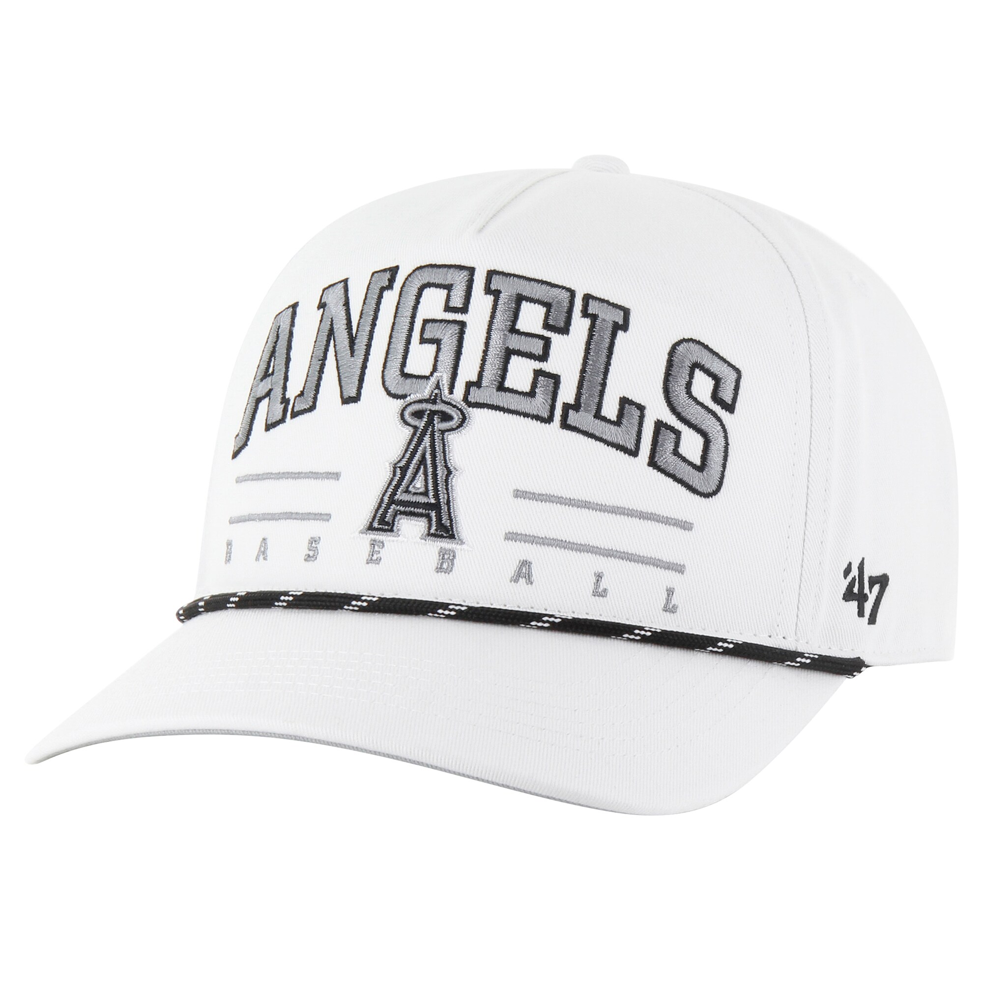 mens los angeles angels 47 white roscoe speckle hitch adjustable hat | MLB Jerseys & Hats Collection at Los Angeles Angels
