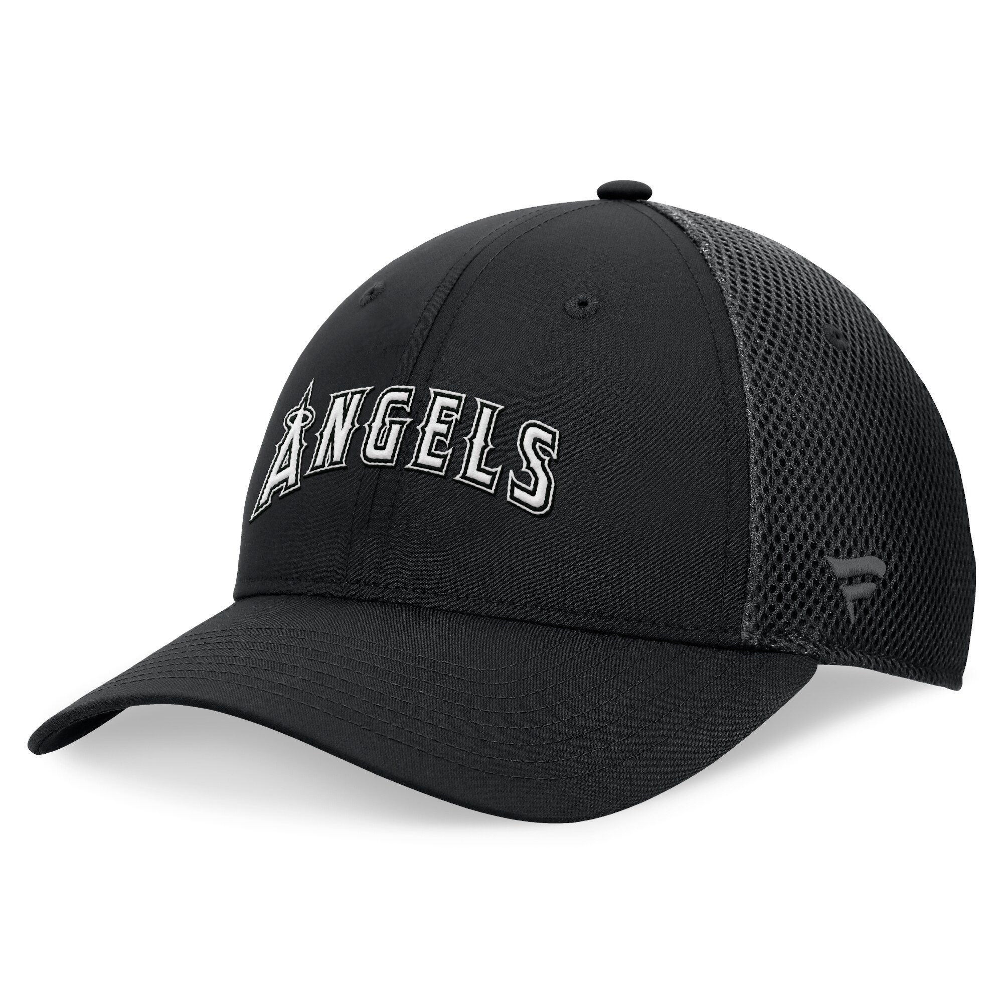 mens los angeles angels fanatics black spacer mesh flex hat | MLB Jerseys & Hats Collection at Los Angeles Angels