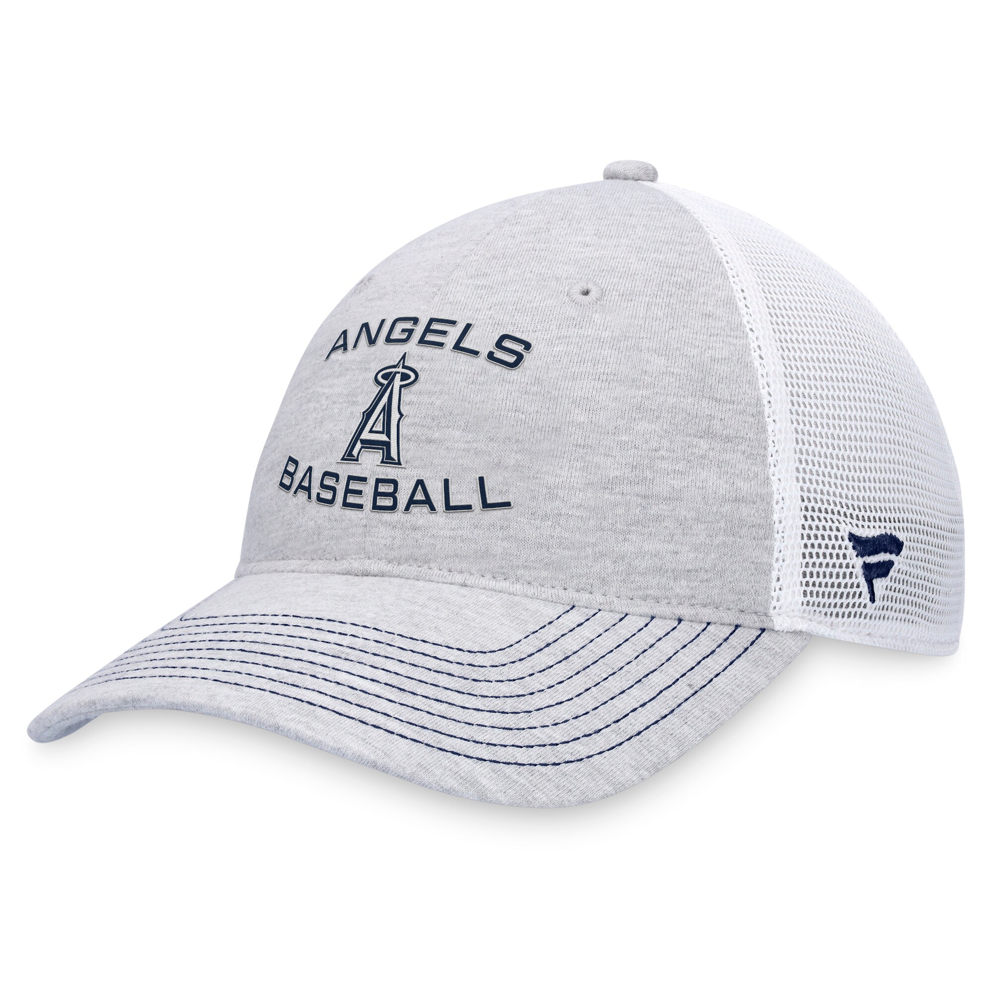 mens los angeles angels fanatics gray trucker adjustable hat | MLB Jerseys & Hats Collection at Los Angeles Angels