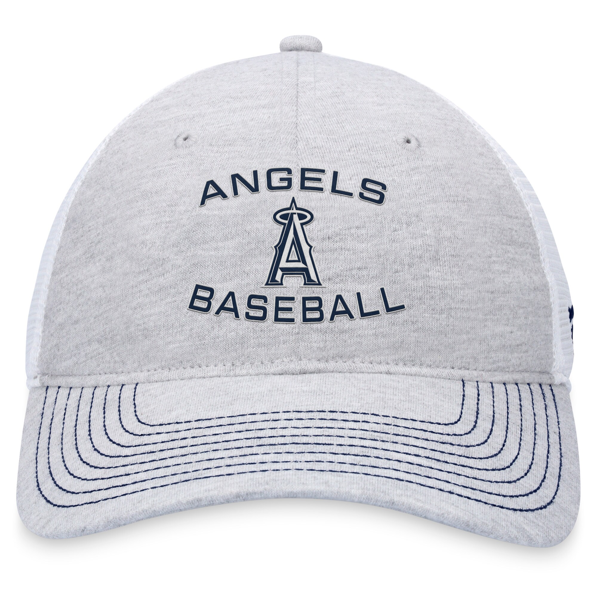 mens los angeles angels fanatics gray trucker adjustable hat | MLB Jerseys & Hats Collection at Los Angeles Angels