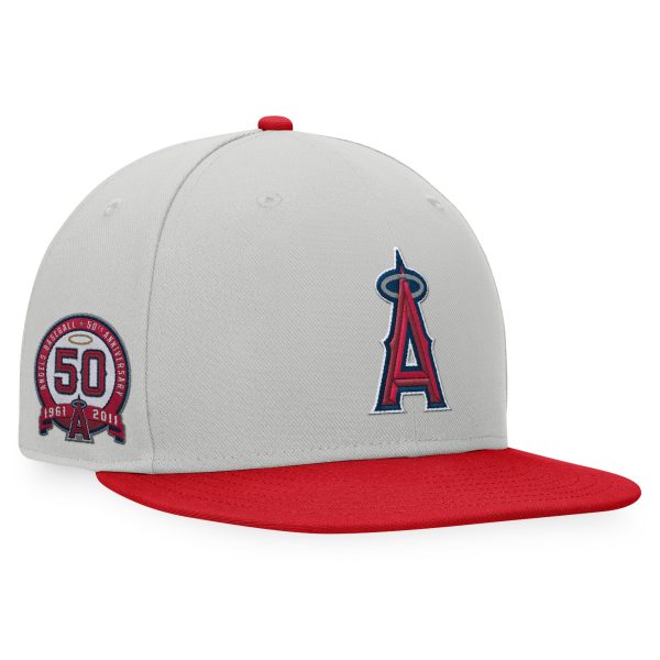 mens los angeles angels fanatics grayred glory days two-tone snapback hat | MLB Jerseys & Hats Collection at Los Angeles Angels