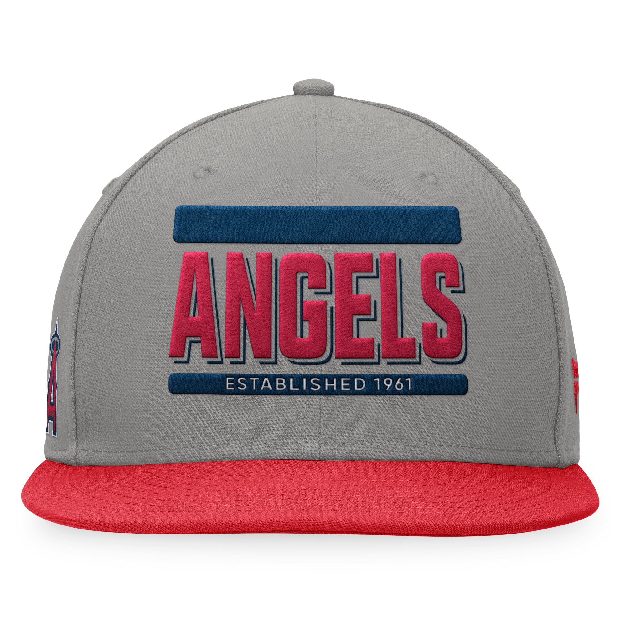mens los angeles angels fanatics grayred line drive two-tone snapback hat | MLB Jerseys & Hats Collection at Los Angeles Angels