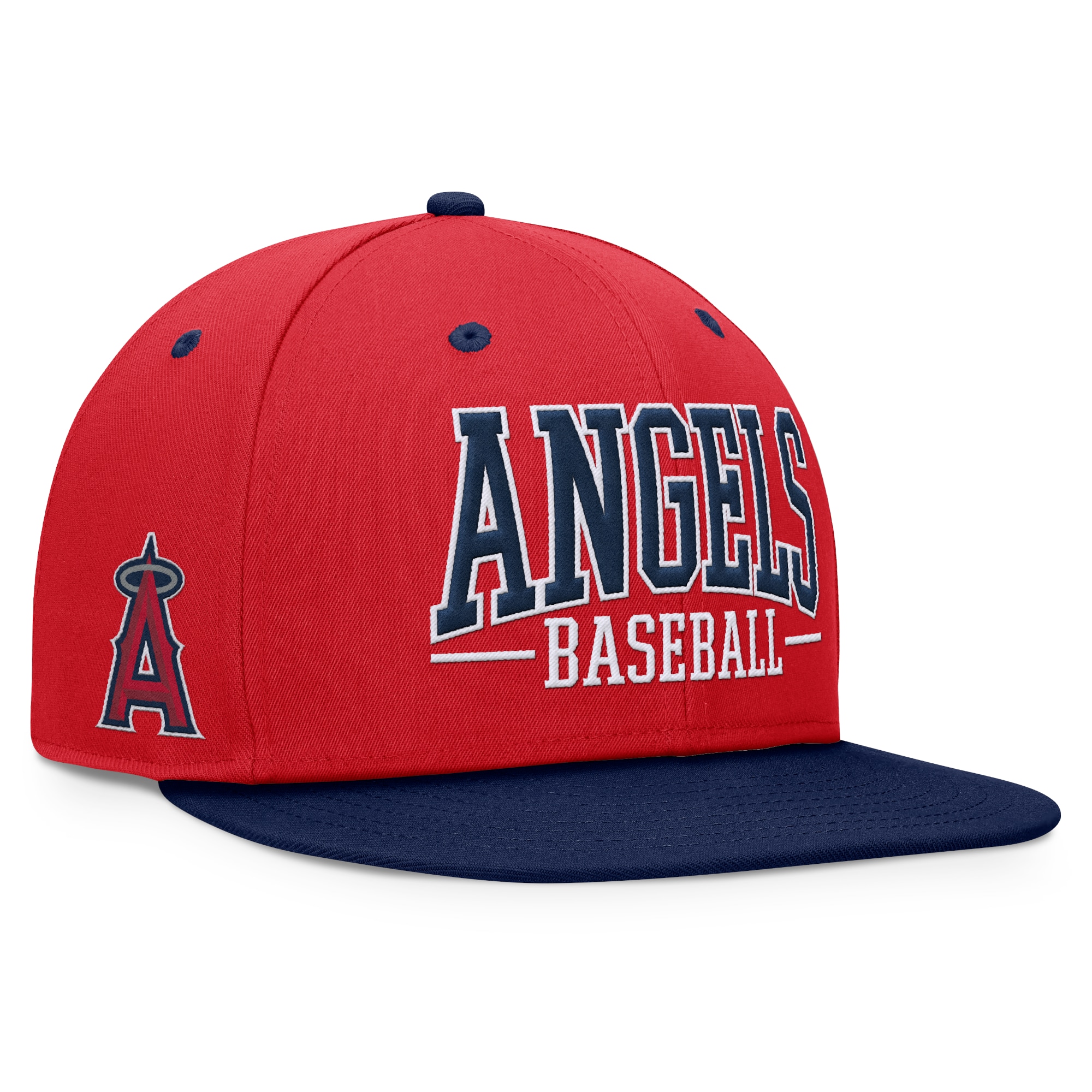 mens los angeles angels fanatics rednavy fundamental bold snapback hat | MLB Jerseys & Hats Collection at Los Angeles Angels
