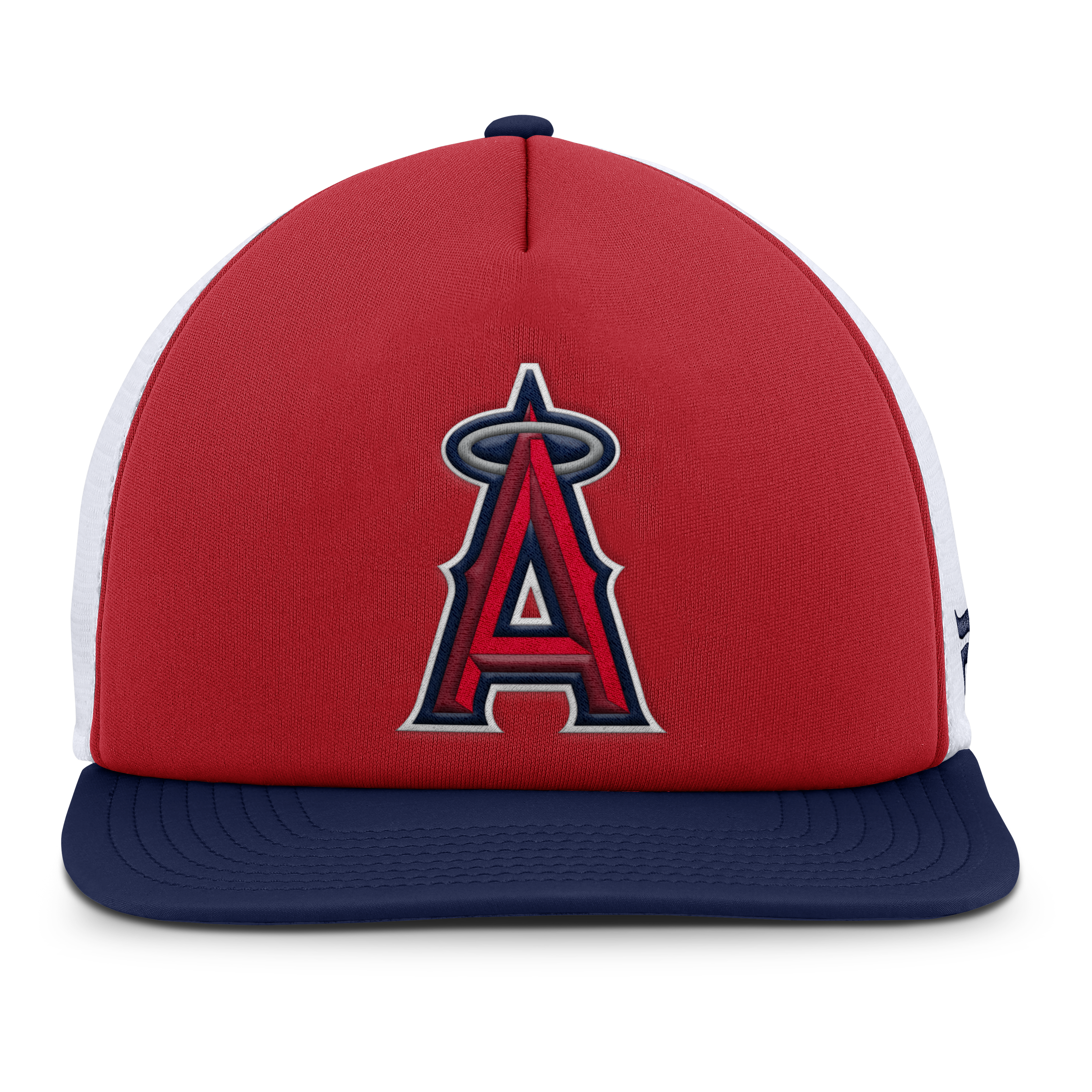 mens los angeles angels fanatics redwhite fundamental foam front snapback hat | MLB Jerseys & Hats Collection at Los Angeles Angels