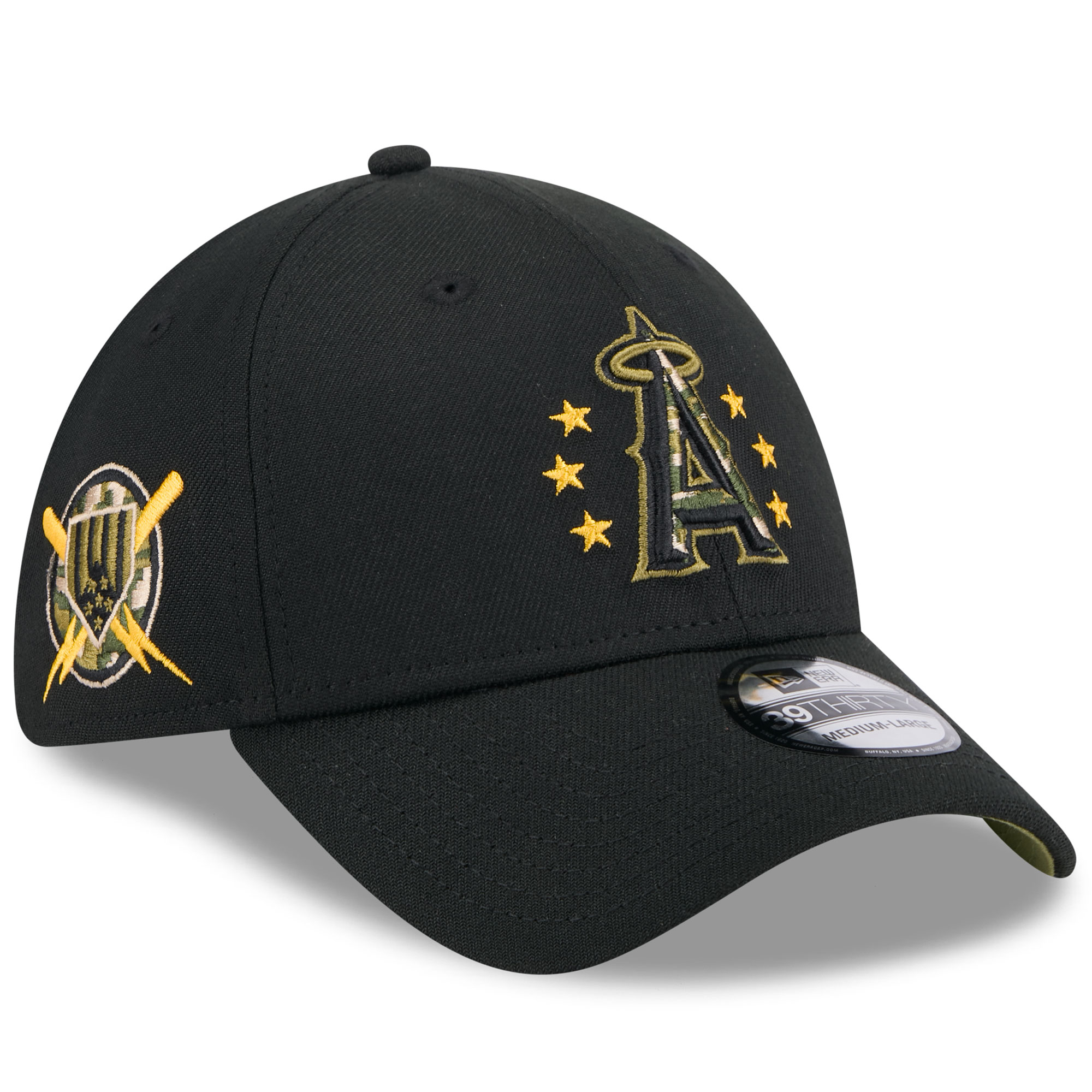 mens los angeles angels new era black 2024 armed forces day 39thirty flex hat | MLB Jerseys & Hats Collection at Los Angeles Angels