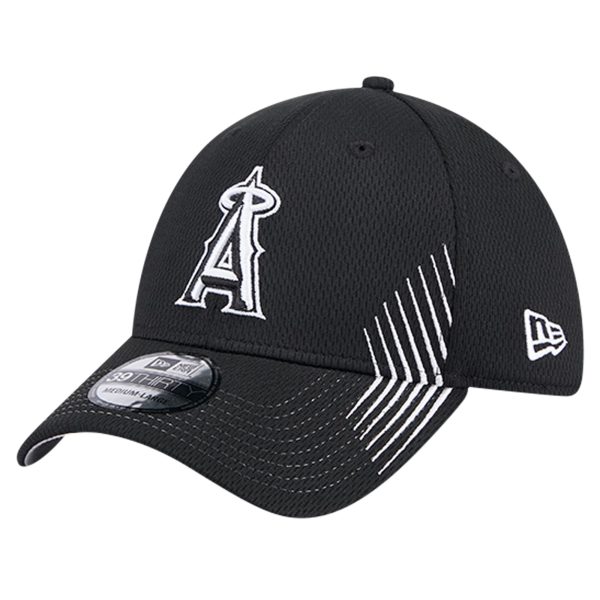 mens los angeles angels new era black active dash mark 39thirty flex hat | MLB Jerseys & Hats Collection at Los Angeles Angels