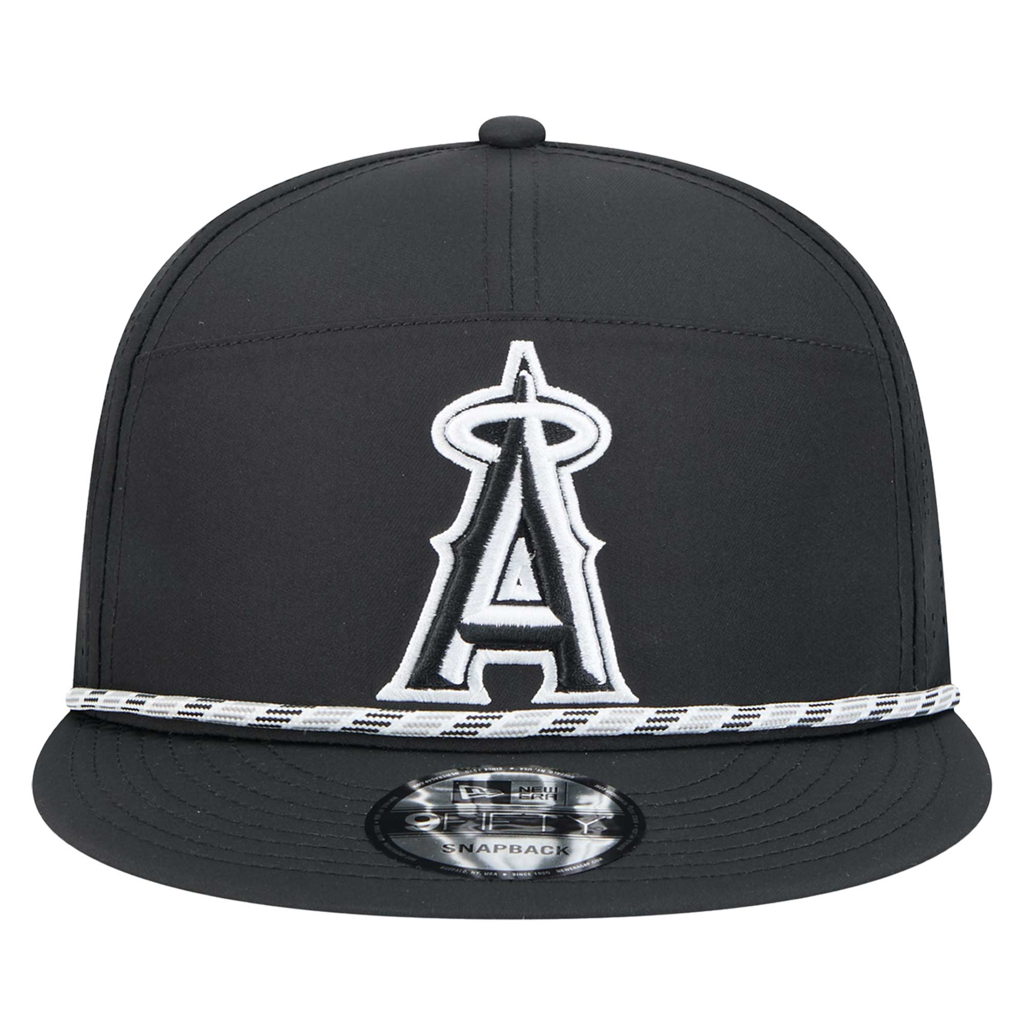 mens los angeles angels new era black laser cut 9fifty snapback hat | MLB Jerseys & Hats Collection at Los Angeles Angels