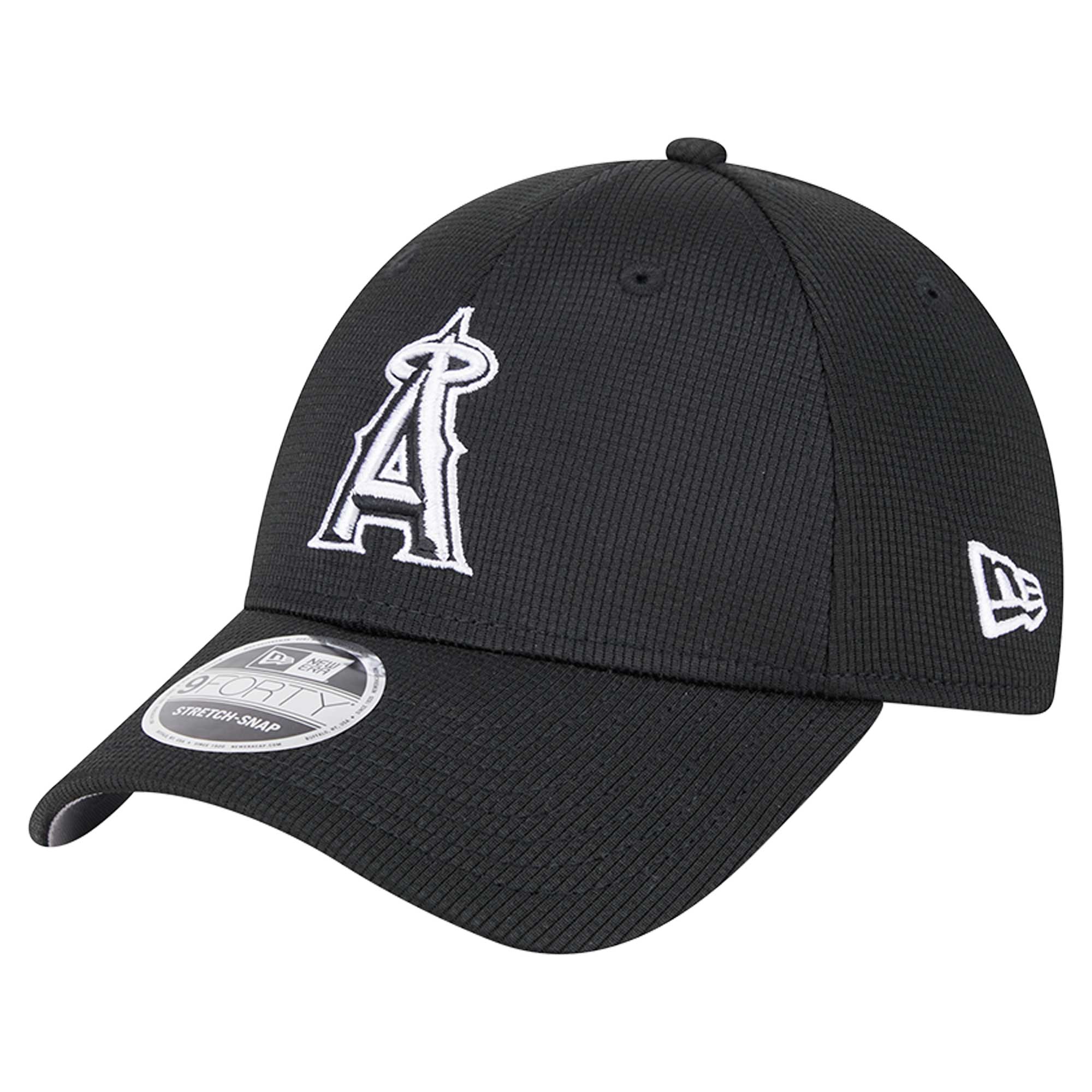 mens los angeles angels new era black pivot 9forty adjustable hat | MLB Jerseys & Hats Collection at Los Angeles Angels
