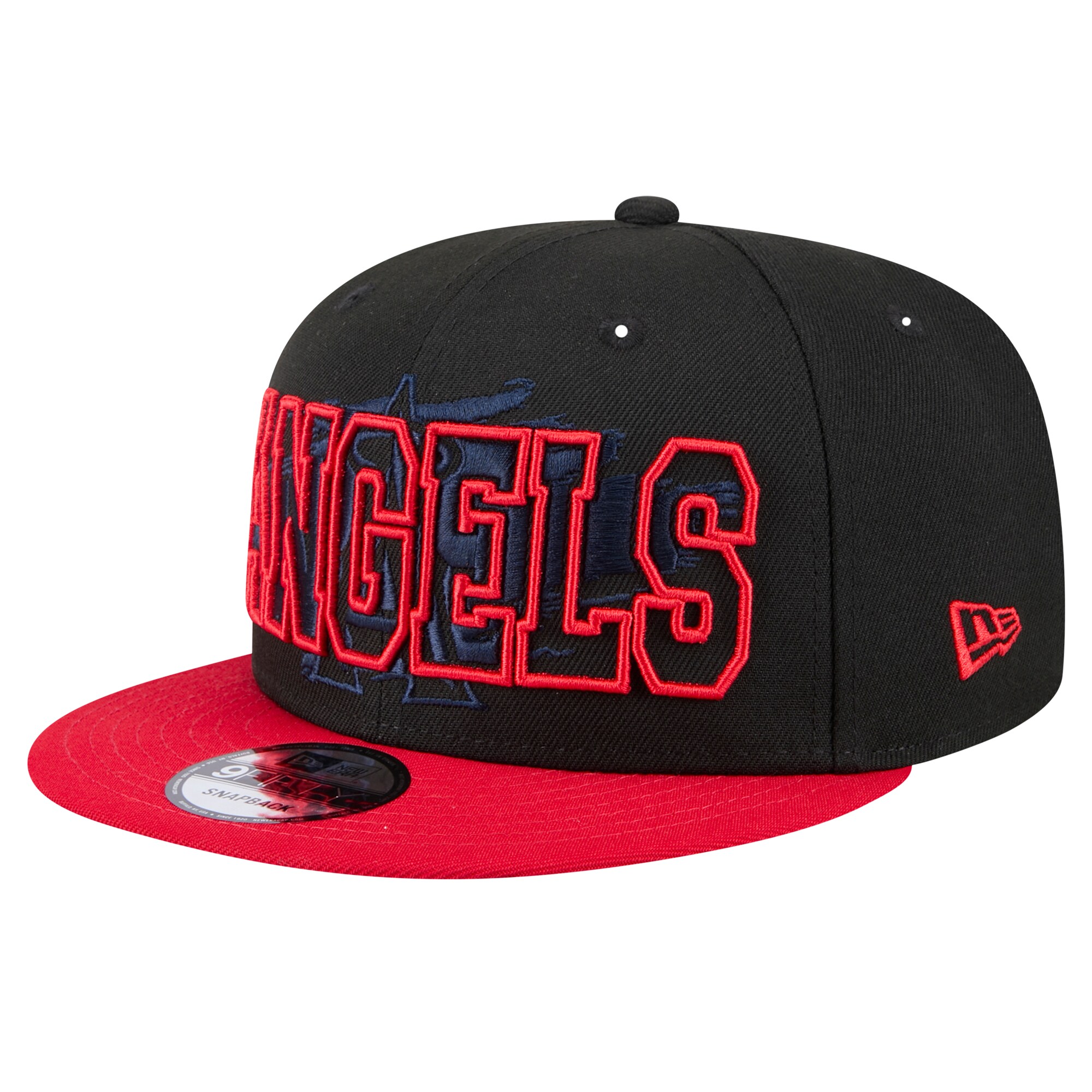 mens los angeles angels new era black splatter 9fifty snapback hat | MLB Jerseys & Hats Collection at Los Angeles Angels