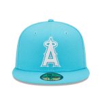mens los angeles angels new era blue vice highlighter logo 59fifty fitted hat | MLB Jerseys & Hats Collection at Los Angeles Angels