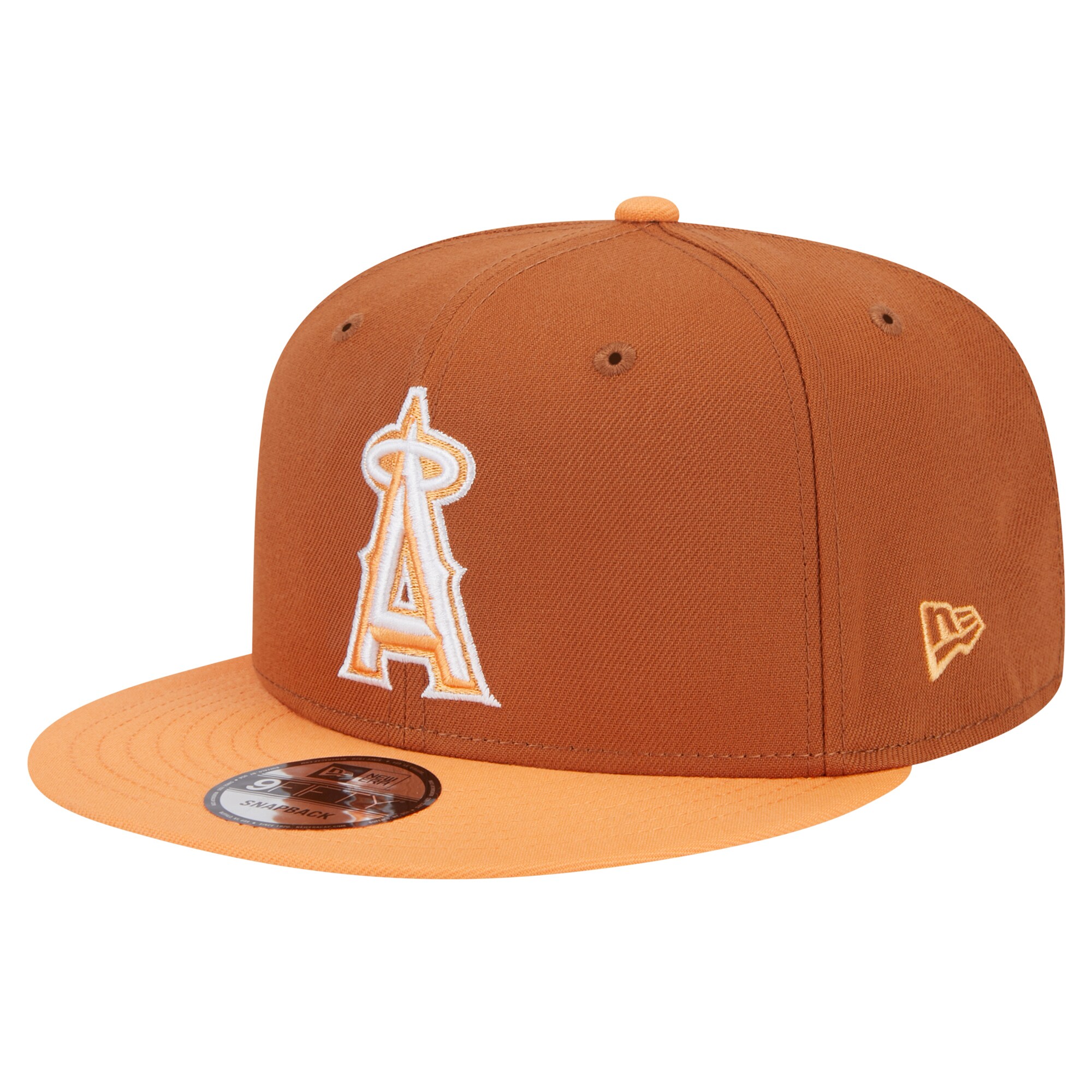 mens los angeles angels new era brown spring color two-tone 9fifty snapback hat | MLB Jerseys & Hats Collection at Los Angeles Angels