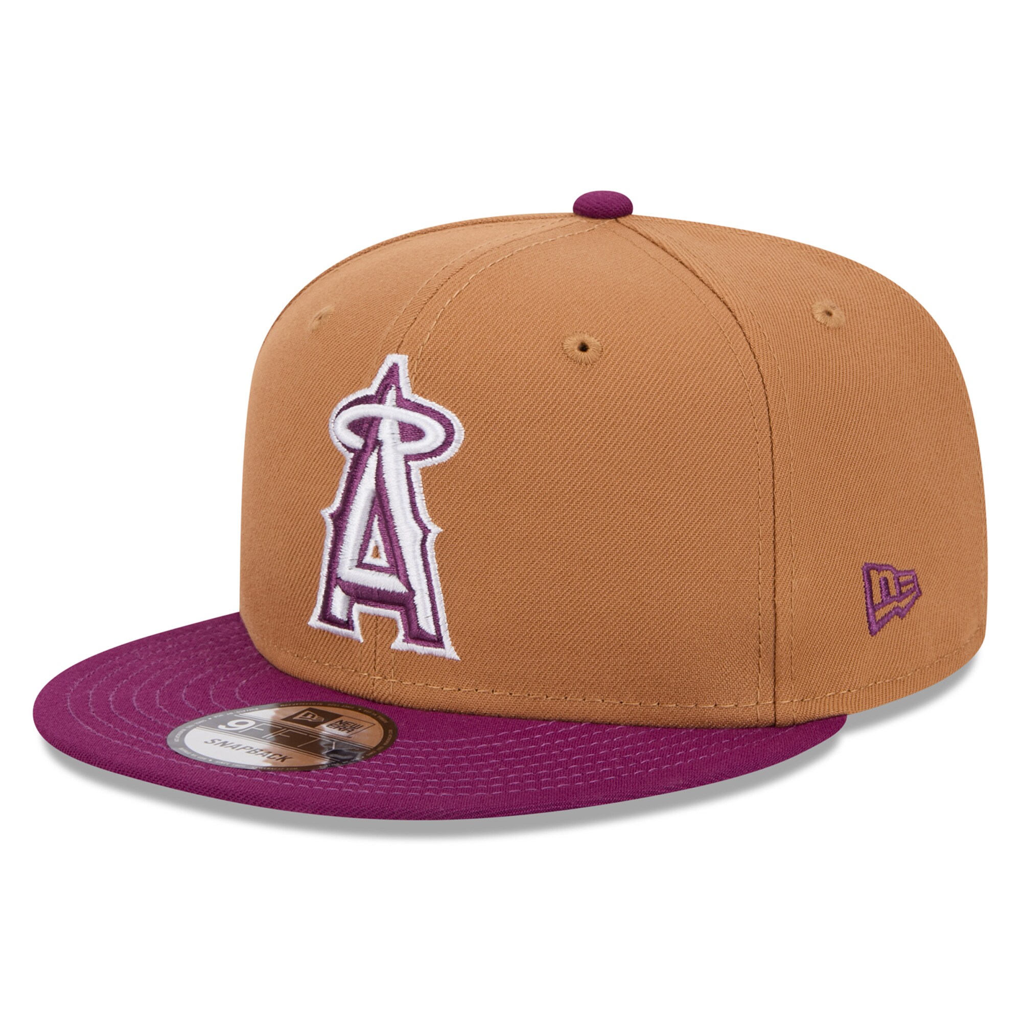 mens los angeles angels new era brownpurple color pack two-tone 9fifty snapback hat | MLB Jerseys & Hats Collection at Los Angeles Angels