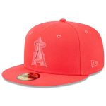mens los angeles angels new era red 2023 spring color basic 59fifty fitted hat | MLB Jerseys & Hats Collection at Los Angeles Angels