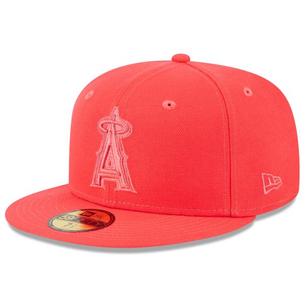 mens los angeles angels new era red 2023 spring color basic 59fifty fitted hat | MLB Jerseys & Hats Collection at Los Angeles Angels