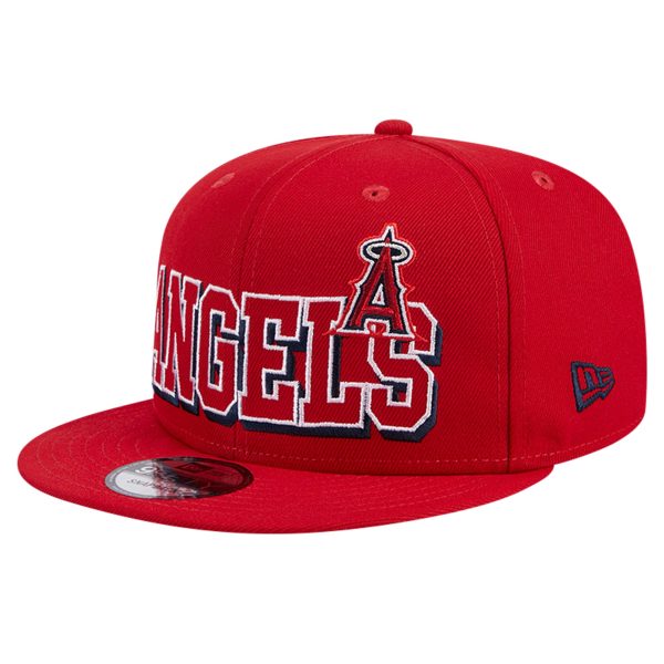 mens los angeles angels new era red game day bold 9fifty snapback hat | MLB Jerseys & Hats Collection at Los Angeles Angels