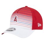 mens los angeles angels new era red gradient 9forty m-crown adjustable hat | MLB Jerseys & Hats Collection at Los Angeles Angels