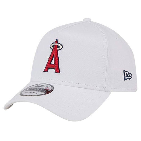 mens los angeles angels new era white tc a-frame 9forty adjustable hat | MLB Jerseys & Hats Collection at Los Angeles Angels