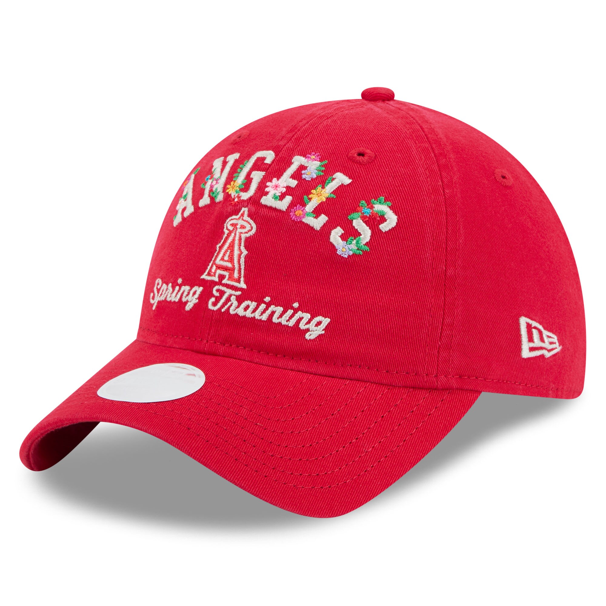 womens los angeles angels new era red 2025 spring training floral 9twenty adjustable hat | MLB Jerseys & Hats Collection at Los Angeles Angels