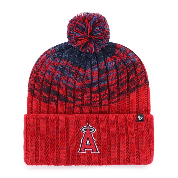 youth los angeles angels 47 red cascade cuffed knit hat with pom | MLB Jerseys & Hats Collection at Los Angeles Angels