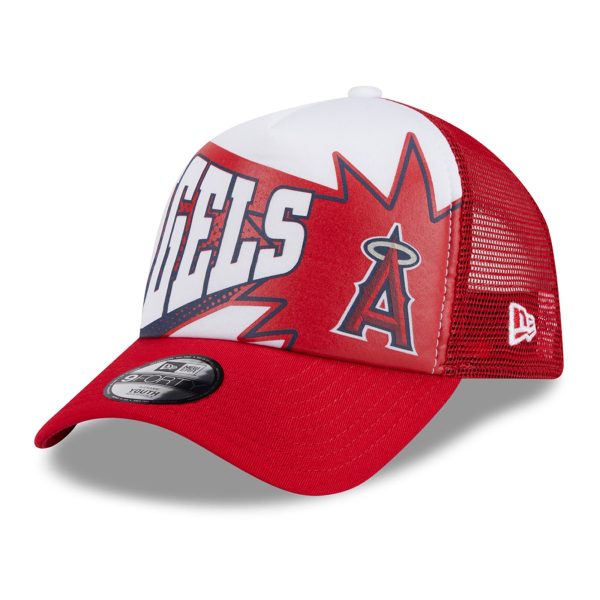 youth los angeles angels new era red boom 9forty adjustable hat | MLB Jerseys & Hats Collection at Los Angeles Angels