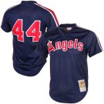 mens california angels reggie jackson mitchell  ness navy cooperstown mesh batting practice jersey | MLB Jerseys & Hats Collection at Los Angeles Angels