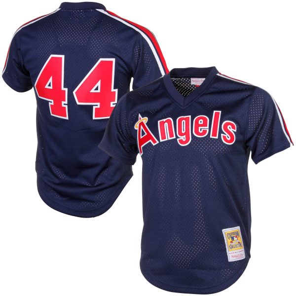 mens california angels reggie jackson mitchell  ness navy cooperstown mesh batting practice jersey | MLB Jerseys & Hats Collection at Los Angeles Angels