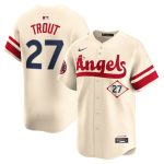 mens los angeles angels mike trout nike natural city connect limited jersey | MLB Jerseys & Hats Collection at Los Angeles Angels