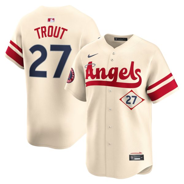 mens los angeles angels mike trout nike natural city connect limited jersey | MLB Jerseys & Hats Collection at Los Angeles Angels