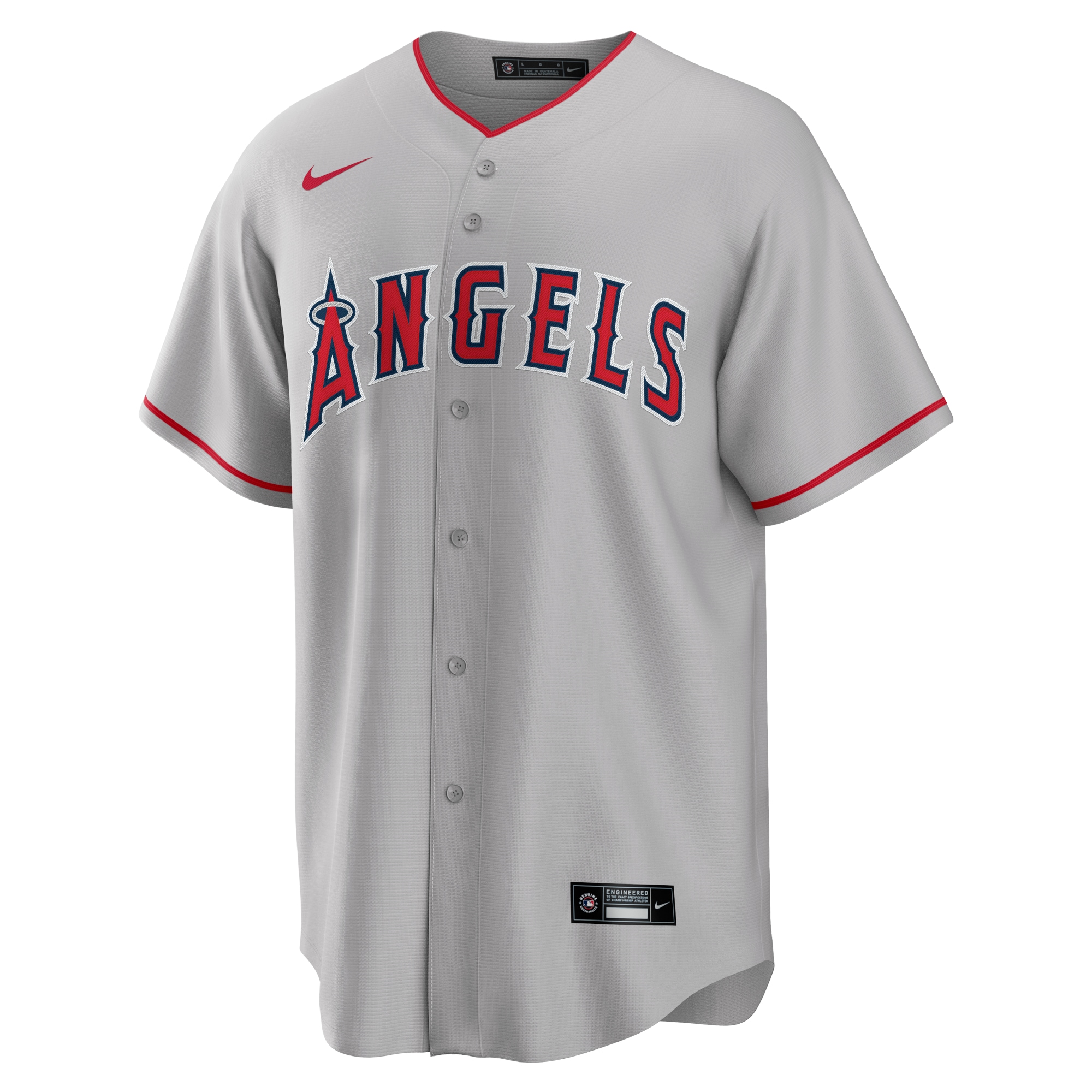 mens los angeles angels mike trout nike silver road replica player name jersey | MLB Jerseys & Hats Collection at Los Angeles Angels
